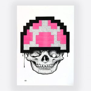 Cack Handed Kid - Riso Print